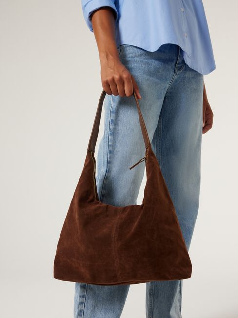Freya Hobo Bag, Tan, hi-res